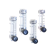 PMMA расходомер газа расхода воздуха 6 мм Быстрый разъем квадратный Тип панели ротаметр LZT-4T 0.1-1LPM 0.2-2LPM 0.25-2.5LPM 1-12LPM