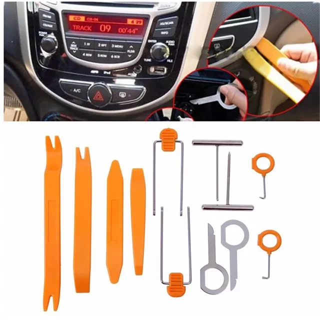 12pcs Car Stereo Installation Kits Car Radio Removal Tool car interior