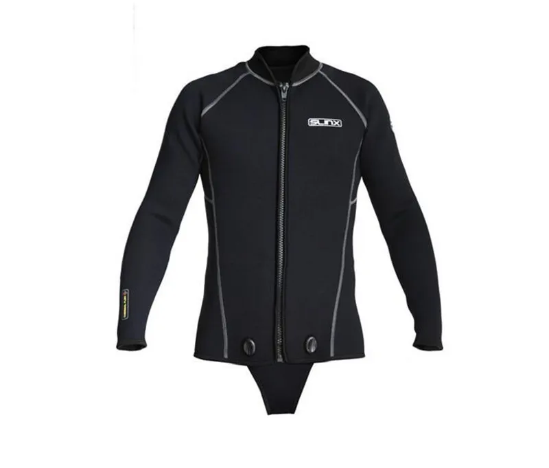 SLINX Men 3mm Neoprene Men Scuba Diving Suit Snorkeling Spearfishing Wetsuit Surfing Windsurf Keep Warm Jacket Connecting Crotch