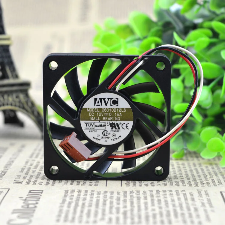 

New original 6010 6CM 12V 0.15A Double Ball CPU Fan C6010B12LS