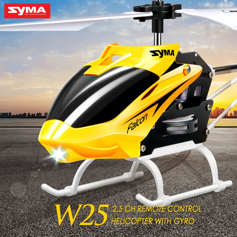 Syma W25 мини Радиоуправляемый вертолет с мигающим светодиодным ночным освещением