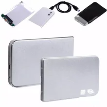 Алюминиевый 2," USB 3,0 SATA HDD жесткий диск внешний карман серебро Быстрая