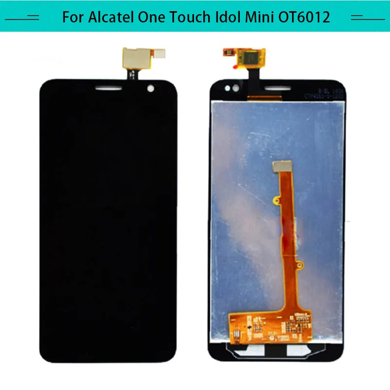 1 шт./лот для Alcatel One Touch Idol mini OT6012 6012A 6012D Полный ЖК дисплей в сборе Бесплатная