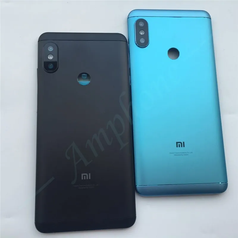 Новые запасные части для Xiaomi Redmi Note 5/Note 5 Pro Корпус задней крышки батареи+ боковые кнопки+ Замена объектива вспышки камеры