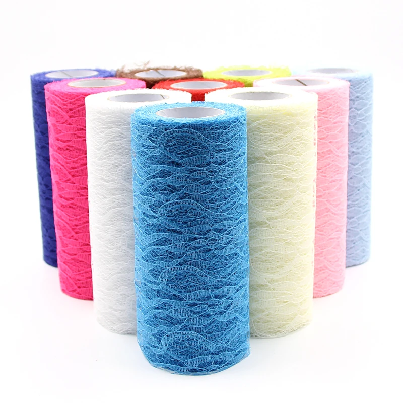 15CMx10Yard Tull Organza Lace Roll Fabric Ribbon DIY Home Garden Wedding Event Party Chair Sash Bow Table Runner Decoration 15CMx10Yard Tull Organza Lace Roll Fabric Ribbon DIY Home Garden Wedding Event Party Chair Sash Bow Table Runner Decoration