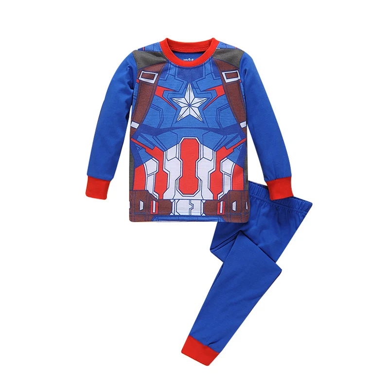 2-7T Cotton Kids Boys Pajama Set Long Sleeve Sleepwear Clothes Cartoon Homewear Pijama Children Pyjama Clothing For Infantil Boy (2)