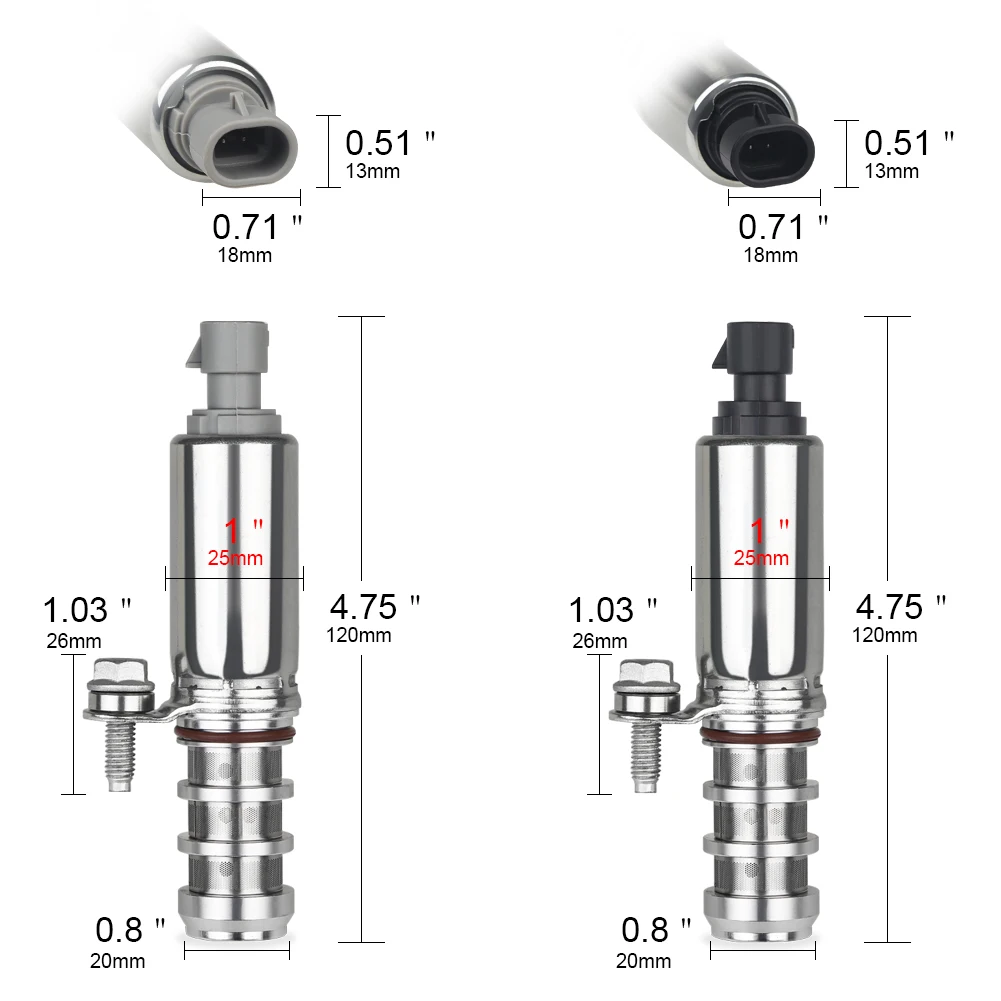 2 шт впускной и выпускной распределительный привод положения соленоиды 12655420 12655421 для Chevy Cobalt HHR Malibu Equinox GMC Terrain