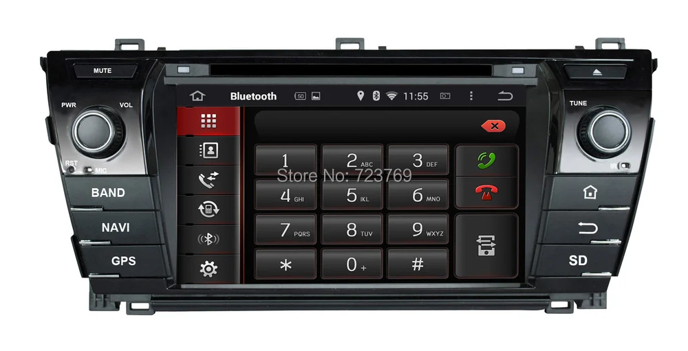 Top Pure Android 4.4.4 Car DVD GPS Navigation System for TOYOTA COROLLA  2014 11