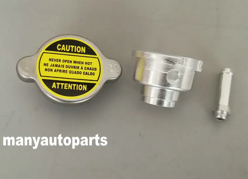 

WELD ON ALL ALUMINUM RADIATOR FILLER NECK + 1.1 BAR RADIATOR CAP