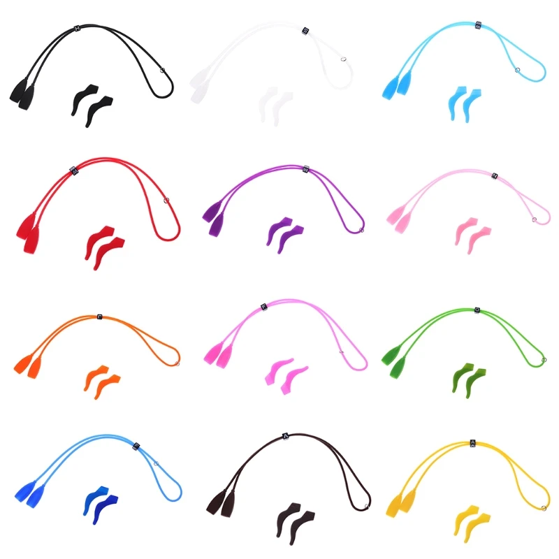 

1 Set Children Cute Elastic Silicone Strap Glasses Cord Non Slip Ear Hook Holder