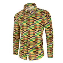 Новая мужская Повседневная рубашка с длинными рукавами, модная Цветочная 3D рубашка с цветочным принтом, рубашка с отложным воротником, приталенная рубашка для мужчин, одежда s