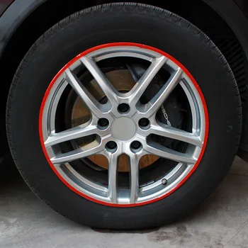 

Car Styling 16 Strips Car Wheel Tire Rim Reflective Tires Stickers Car Decoration