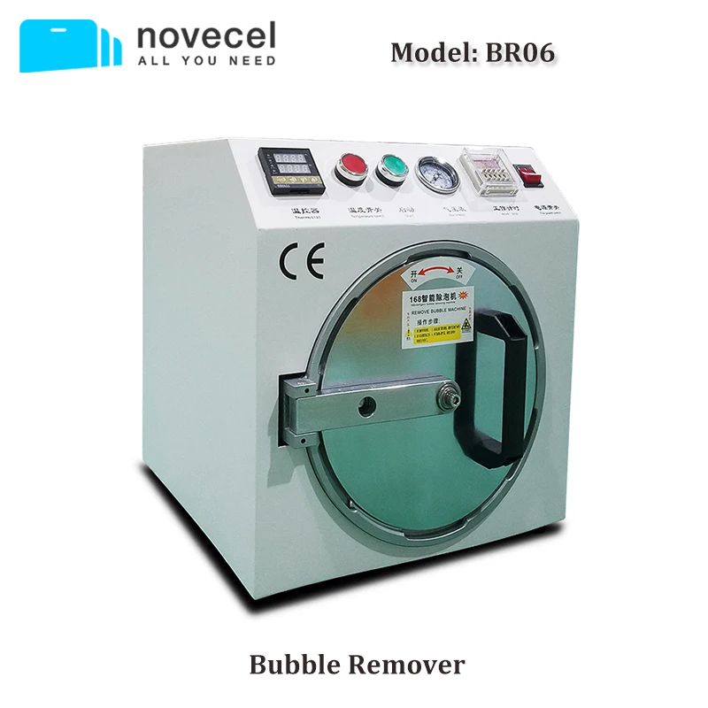 

Novecel BR06 Bubber Remover Machine 220V / 110V for LCD Screen Repairing Stainless Steel Chamber Upgraded version