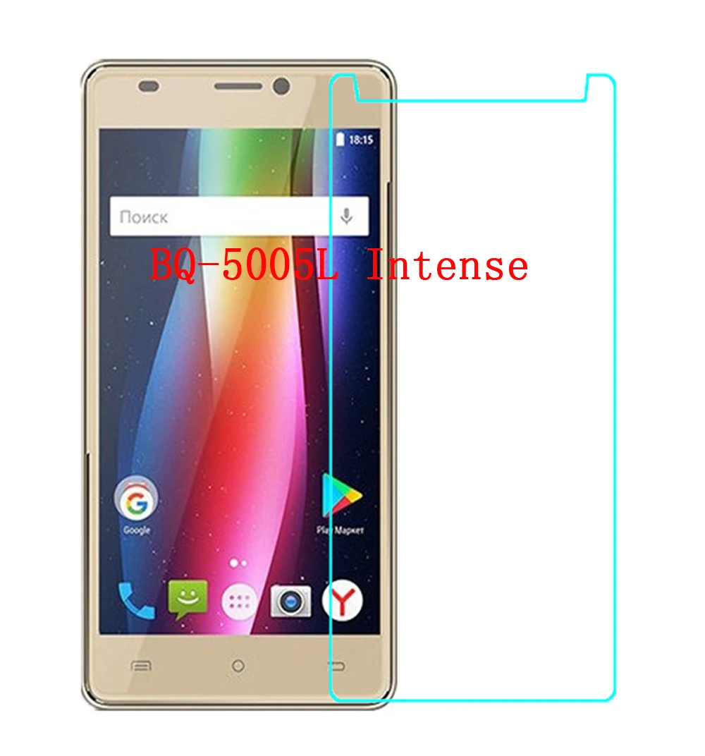 

2PC Tempered Glass for BQ BQ-5005L Intense Glass Film Protective Screen Protector cover for BQ BQ-5517L 6016L Phone Film