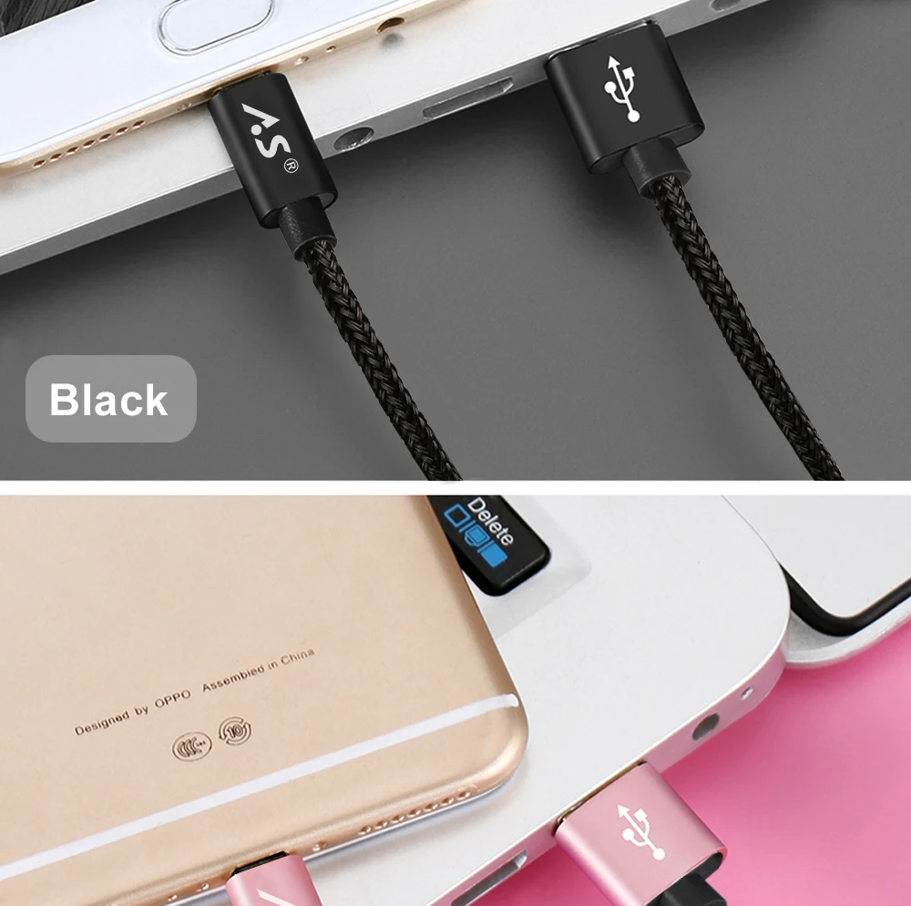 A.S 2.4A Тип usb C кабель для samsung S9 S8 One Plus 5t XiaoMi mi6 mi5 кабель передачи данных для быстрой зарядки 0,5 HDMI кабель 1 м 2 м 3 м