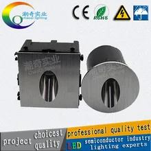 CP светодиодный светильник для лестниц, встраиваемый лестничный светильник, 1 Вт, 3 Вт, настенный лестничный светильник, квадратная круглая настенная лампа, AC85-265v DC24V, DC12V