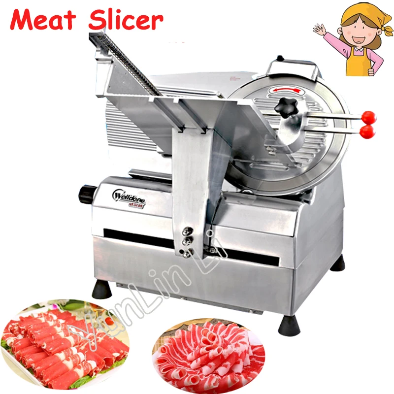 

220V Automatic Meat Grinder 12 Inch Meat Slicer Pork Hot Dog Slicer WED-B300A-1