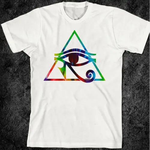 Египетская футболка хиероглифы Kemet Pharoah Ankh King Tut Eye Of Horus новая | Мужская одежда