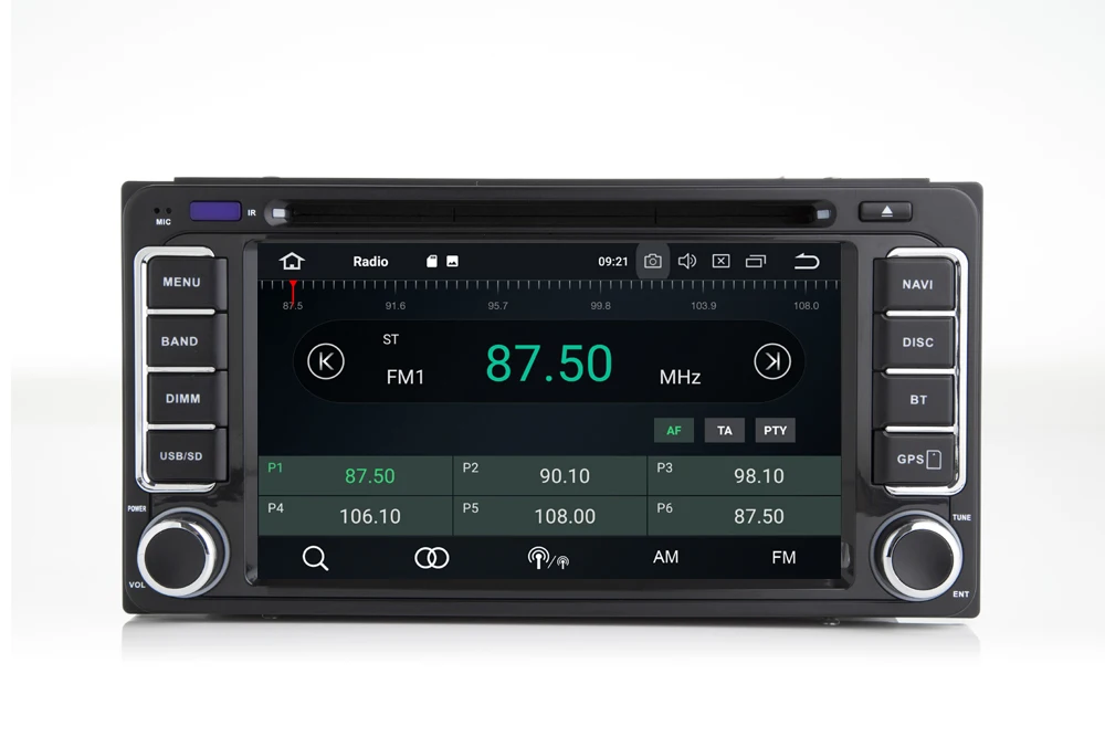 Android 9.0 Car DVD GPS player For Toyota corolla yaris vios camry prado landcruiser LC100 LC120 VE