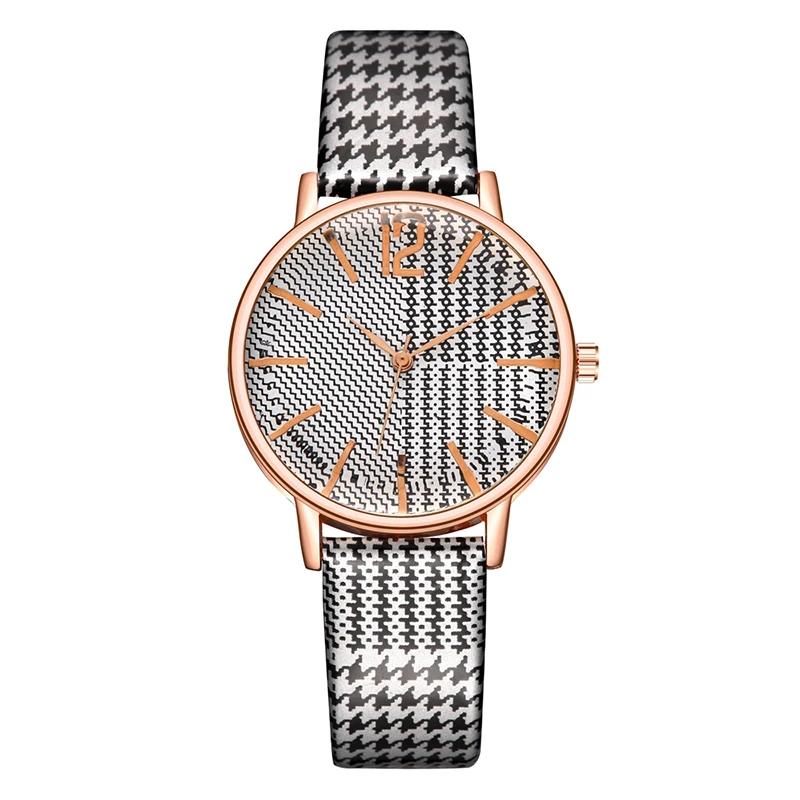 

New Arrival Plaid Women's Watches Casual Female Wristwatch Fashion Ladies Students Quartz Wrist Watches for Women