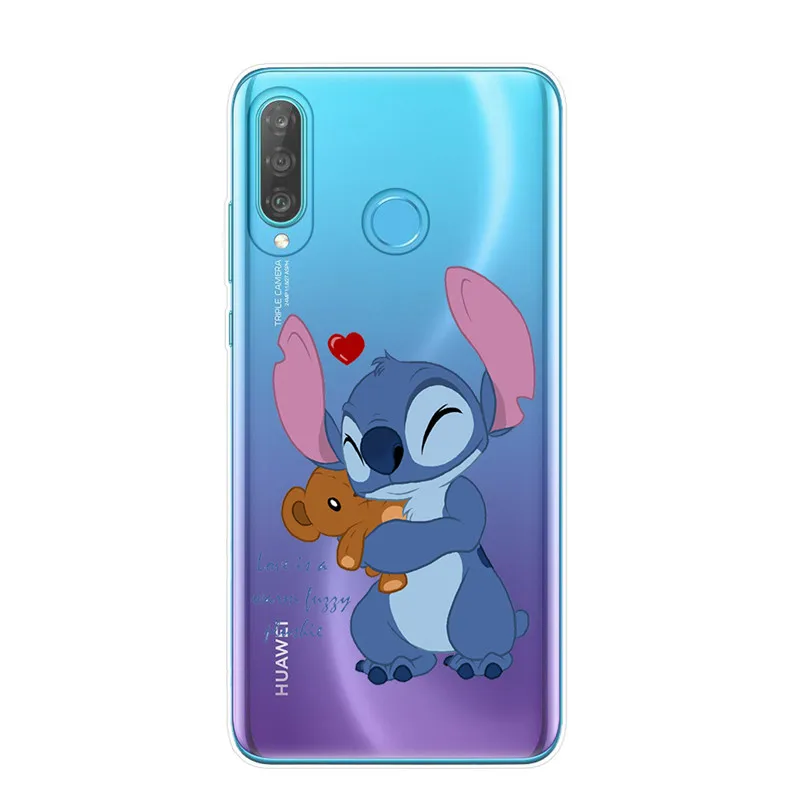 Мультяшный милый Стич Ститч чехол для телефона huawei P30 P20 Lite Pro P10 P9 P8 Lite Мягкий силиконовый чехол из ТПУ - Цвет: T5969