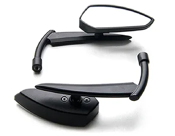 

Custom Rear View Mirrors Black Pair For FLTR Road Glide Custom