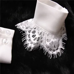 Miara.l 2019 Alta Calidad Y Nuevo Abrigo Suéter con Accesorios Damas Encaje Blanco Falso Mangas Pestañas Falsas Puños para Damas Miara.l 2019 Alta Calidad Y Nuevo Abrigo Suéter con Accesorios Damas Encaje Blanco Falso Mangas Pestañas Falsas Puños para Damas
