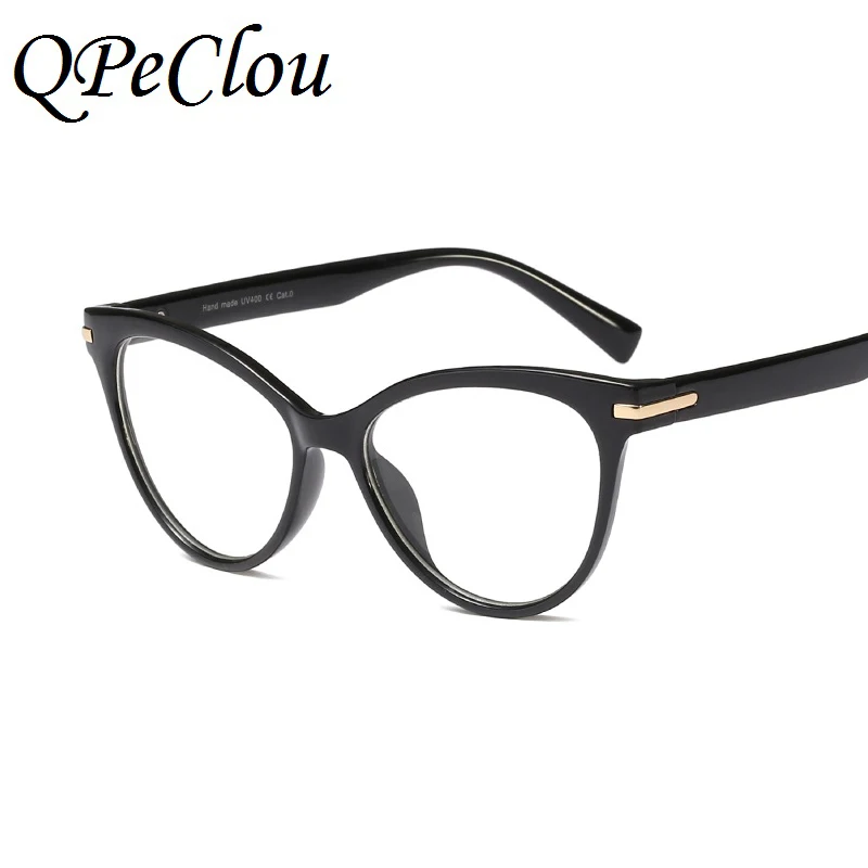 QPeClou, бренд, кошачий глаз, очки для женщин, модные, большие, оправа для очков, женские,, прозрачные линзы, оправа для очков, Oculos De Sol, UV400
