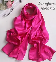 Одеяло шарф 100% чистый сатин шелкового джерси хиджаб красная роза двусторонний равнина пашмины Шали Мода британский дизайнер Шарфы для