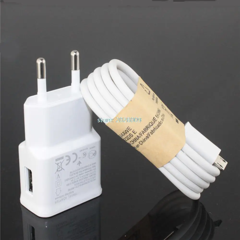 100 set 5V 2A EU Adapter AC Wall Adapter Charger   Micro USB Cable For Samsung S3 S4 S6 edge Note 4 5 for Xiaomi huawei lenovo
