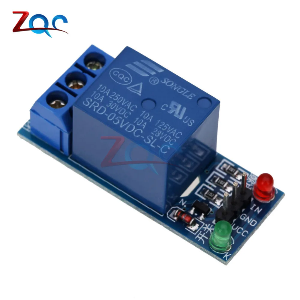 Плата интерфейсной платы для Arduino 1 канальный релейный модуль 5 В низкий уровень