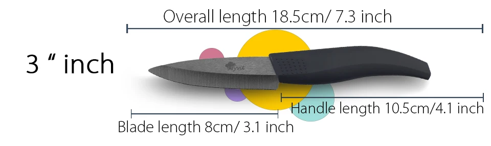 Керамический нож 6 5 4 3 дюймов, кухонные ножи шеф-повара, циркониевые черные лезвия, инструмент для нарезки овощей и фруктов