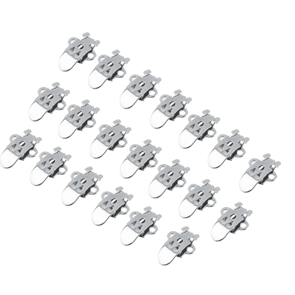 

20PCS/Set Blank Stainless Steel Flower Shoes Clips On Findings Silver Color DIY Craft Buckles 2017 Worldwide sale DropShipping