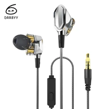 Fashion G2 HiFi Earphones Dual Dynamic Driver 4D Super Bass Stereo Surround Sound Earbuds With Mic