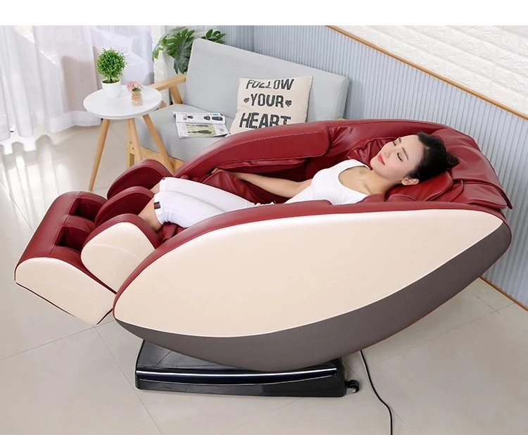 

zero gravity wood frame ABS plastic armrest 8 point balls massage chair with foot back leg massager