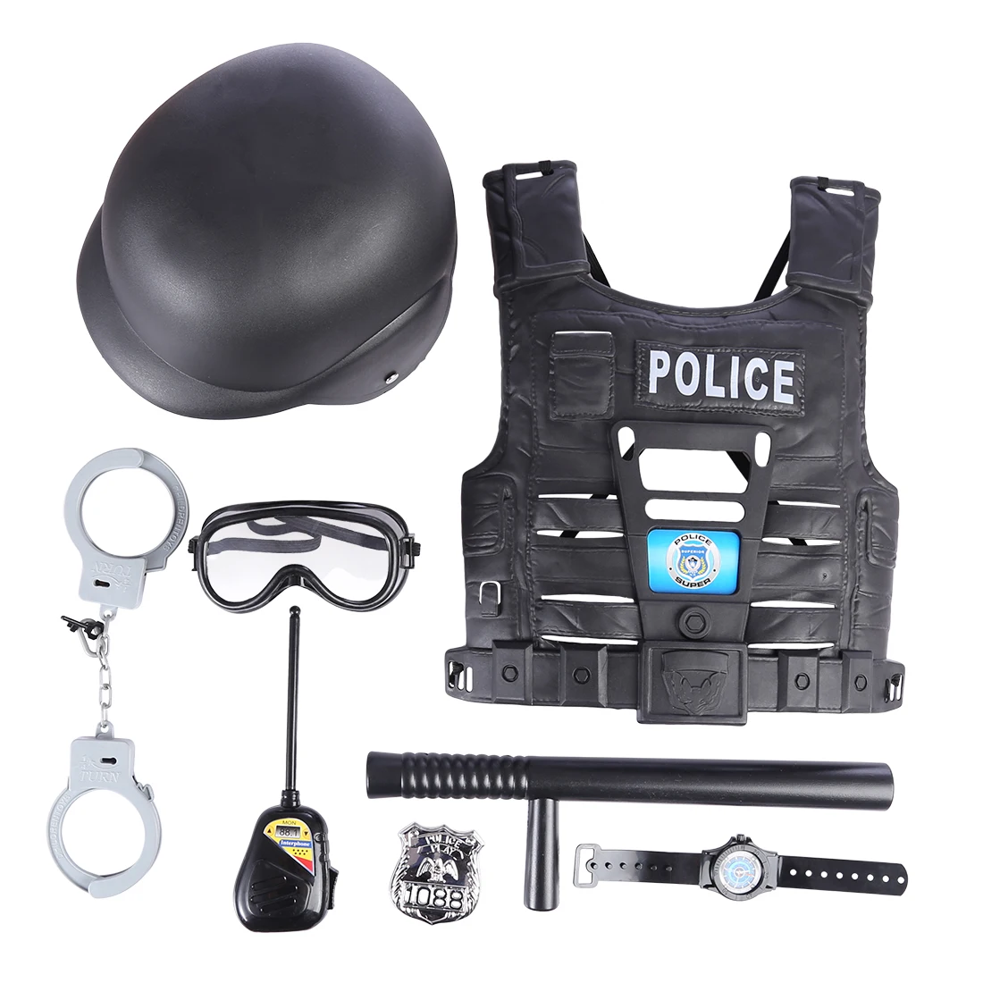 

New Arrive 8Pcs Children Play & Pretend Toys Educational Simulation Police Playing Set Learning Education Toys for Children