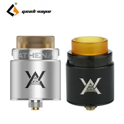 Geekvape Athena squonk RDA танк распылителя 24 мм Диаметр w/Регулярный Булавки и низ Кормление Булавки и двойной postless построить двухслойные VAPE танк