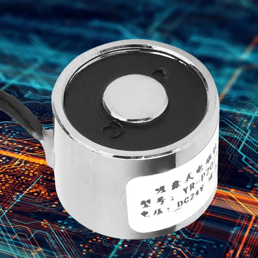 

DC 12V/24V Disc Shape 3Kg/30N Electric Magnet 20*15mm Solenoid Lifting Sucker Lifting Magnets