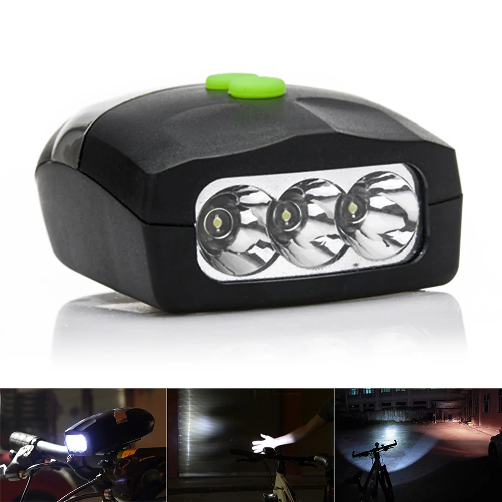 1PC Practical & High Quality 3LED Bike Bicycle Headlamp Headlight Front