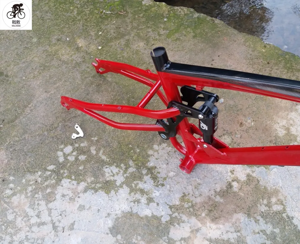 Discount Kalosse  air suspension  Fat bike  frame   26*4.8  tires 190mm   Beach bike frame   bicycle frame  17 inch 4