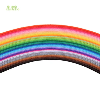 

Chainho 1mm Thickness Felt Fabric,Mix 40pcs/lot,Nonwoven Polyester Cloth/Home Decoration For Sewing Dolls&Crafts 20x20cm/piece