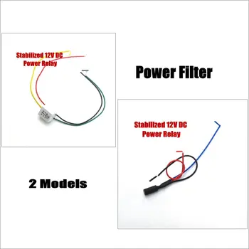 

Car Rear View Camera Wires Connecting Installation - Stabilized 12V DC Power Relay / Capacitor / Filter / Rectifiers