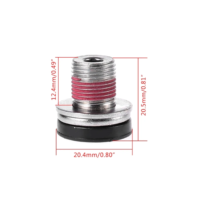 Bicycle bottom bracket M12/M15 Bicycle Screw Waterproof Crank Bolt Bike Bottom Bracket Axle