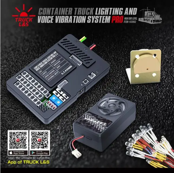 New Arrival! G.T.Power High-End container truck light and voice vibration system for RC Car