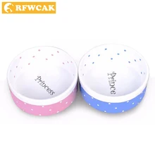 RFWCAK Dog Solid Bowl Ceramics Pocket-portable Travel Feeding Tableware Water Bowl For Pet Dog Cat Puppy Food Dish Water Bowl