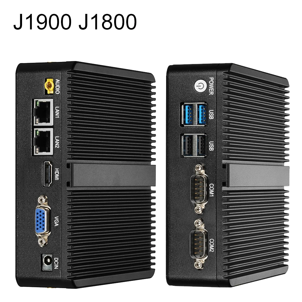 XCY Mini PC Intel Celeron J1900 J1800 Dual Gigabit