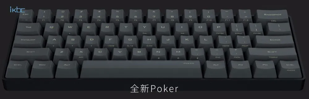 IKBC POKER MINI 60% черная механическая клавиатура компактная игровая клавиатура cherry mx коричневый переключатель съемный кабель вихрь