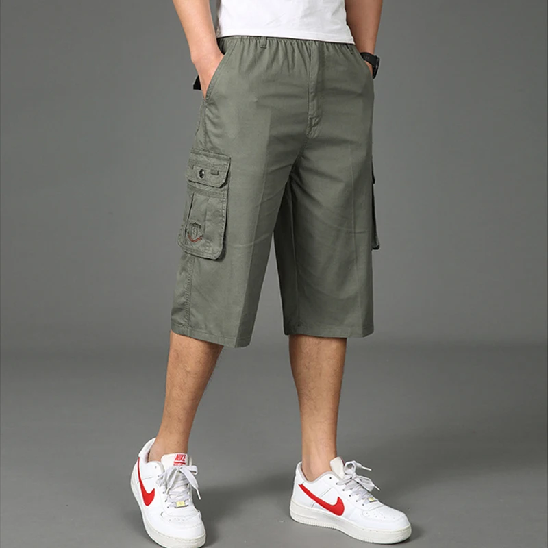Для мужчин s шорты для женщин карман хлопок по колено Pantalones Hombre камуфляж