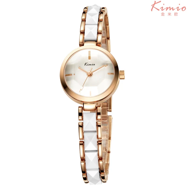 Kimio Di Modo Di Rosa Bracciale In Oro Delle Donne Della Vigilanza Del Quarzo De Kimio Di Modo Di Rosa Bracciale In Oro Delle Donne Della Vigilanza Del Quarzo De