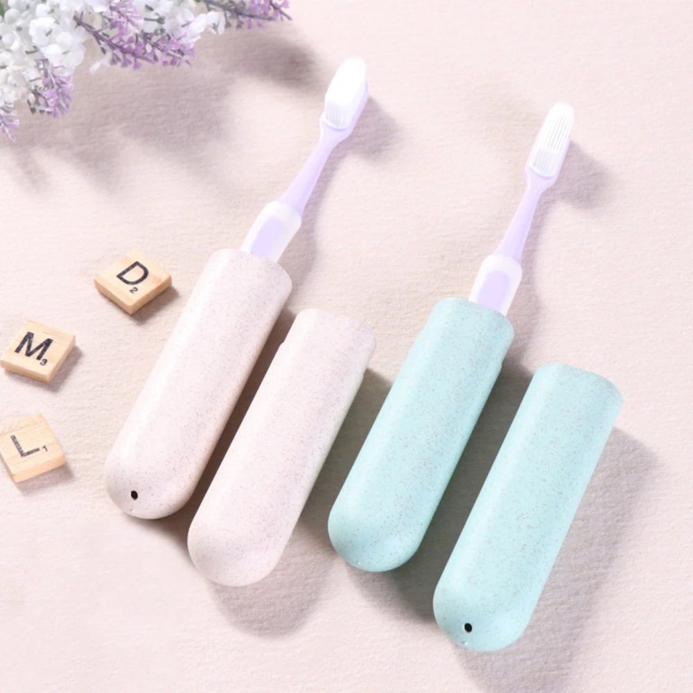 

Plastic Scrub Toothbrush Packing Cover Protector Portable Travel Toothbrush Tube Holder Case Dustproof Storage Box 3x19.5cm